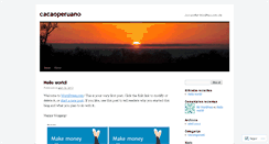 Desktop Screenshot of cacaoperuano.wordpress.com