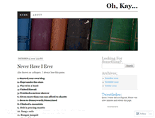 Tablet Screenshot of kkay.wordpress.com