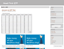 Tablet Screenshot of headfirstqtp.wordpress.com