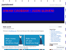Tablet Screenshot of juznisloveni.wordpress.com