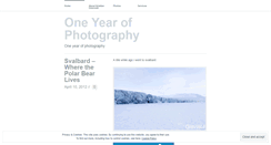 Desktop Screenshot of oneyearofphoto.wordpress.com