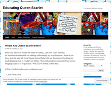 Tablet Screenshot of educatingqueenscarlet.wordpress.com