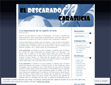 Tablet Screenshot of eldescaradocarasucia.wordpress.com