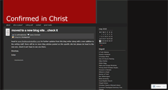 Desktop Screenshot of confirmedinchrist.wordpress.com