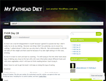 Tablet Screenshot of myfatheaddiet.wordpress.com