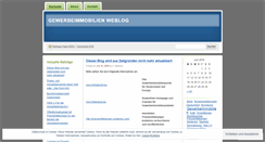 Desktop Screenshot of gewerbeimmobilien.wordpress.com