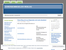 Tablet Screenshot of gewerbeimmobilien.wordpress.com