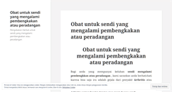 Desktop Screenshot of obatuntuksendiyangmengalamipembengkakanatauperadan.wordpress.com