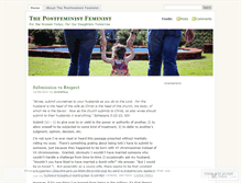 Tablet Screenshot of postfeministfeminist.wordpress.com