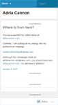 Mobile Screenshot of adriacannon.wordpress.com