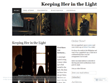 Tablet Screenshot of keepingherinthelight.wordpress.com