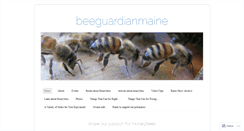 Desktop Screenshot of beeguardianmaine.wordpress.com