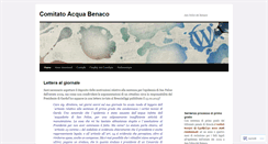 Desktop Screenshot of comitatoacquabenaco.wordpress.com