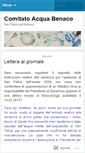Mobile Screenshot of comitatoacquabenaco.wordpress.com