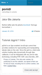 Mobile Screenshot of ponidi.wordpress.com