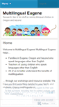 Mobile Screenshot of multilingualeugene.wordpress.com