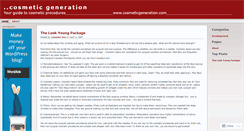 Desktop Screenshot of cosmeticgen.wordpress.com