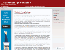 Tablet Screenshot of cosmeticgen.wordpress.com