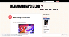 Desktop Screenshot of keziakarina.wordpress.com
