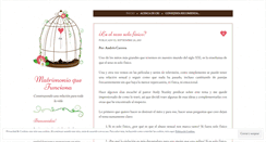 Desktop Screenshot of matrimonioqfunciona.wordpress.com