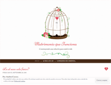 Tablet Screenshot of matrimonioqfunciona.wordpress.com