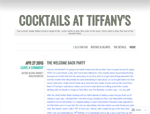 Tablet Screenshot of cocktailsattiffanys.wordpress.com