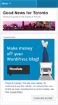 Mobile Screenshot of goodnewsfortoronto.wordpress.com