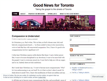 Tablet Screenshot of goodnewsfortoronto.wordpress.com