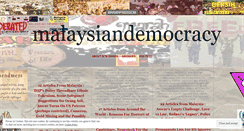 Desktop Screenshot of malaysiandemocracy.wordpress.com
