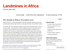 Tablet Screenshot of landminesinafrica.wordpress.com