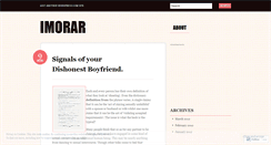Desktop Screenshot of imorar.wordpress.com