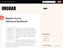 Tablet Screenshot of imorar.wordpress.com