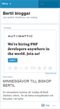 Mobile Screenshot of bertilbloggar.wordpress.com