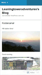 Mobile Screenshot of leaningtoweradventures.wordpress.com