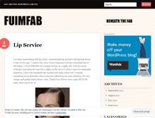 Tablet Screenshot of fuimfab.wordpress.com