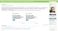 Desktop Screenshot of beniaminzaborski.wordpress.com
