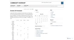 Desktop Screenshot of communityworship.wordpress.com