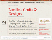Tablet Screenshot of lucillesdesigns.wordpress.com