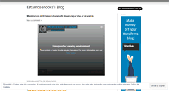 Desktop Screenshot of estamosenobra.wordpress.com