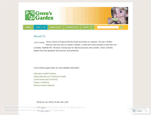 Tablet Screenshot of greensgarden.wordpress.com