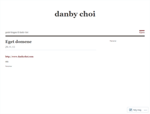 Tablet Screenshot of danbychoi.wordpress.com