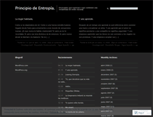 Tablet Screenshot of enttropia.wordpress.com