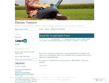 Tablet Screenshot of humanventures.wordpress.com