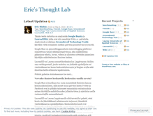 Tablet Screenshot of ericnishio.wordpress.com