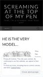 Mobile Screenshot of imascreamer.wordpress.com