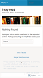 Mobile Screenshot of isayread.wordpress.com