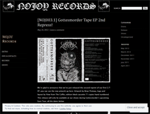 Tablet Screenshot of nojoyrecords.wordpress.com