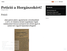 Tablet Screenshot of horgaszokertpeticio.wordpress.com