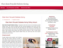 Tablet Screenshot of obatalamipenyakitdiabeteskering.wordpress.com