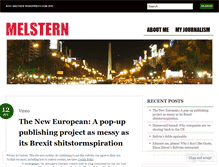 Tablet Screenshot of melstern.wordpress.com